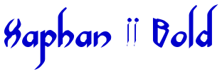 Xaphan II Bold Schriftart